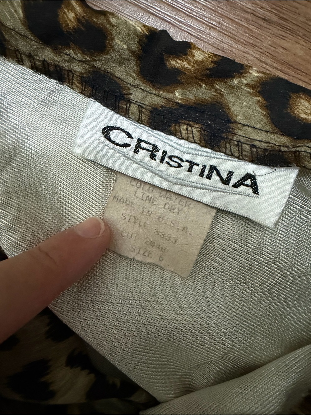 Leopard Print Maxi Skirt in Neutral Tones - Picture 5 of 5